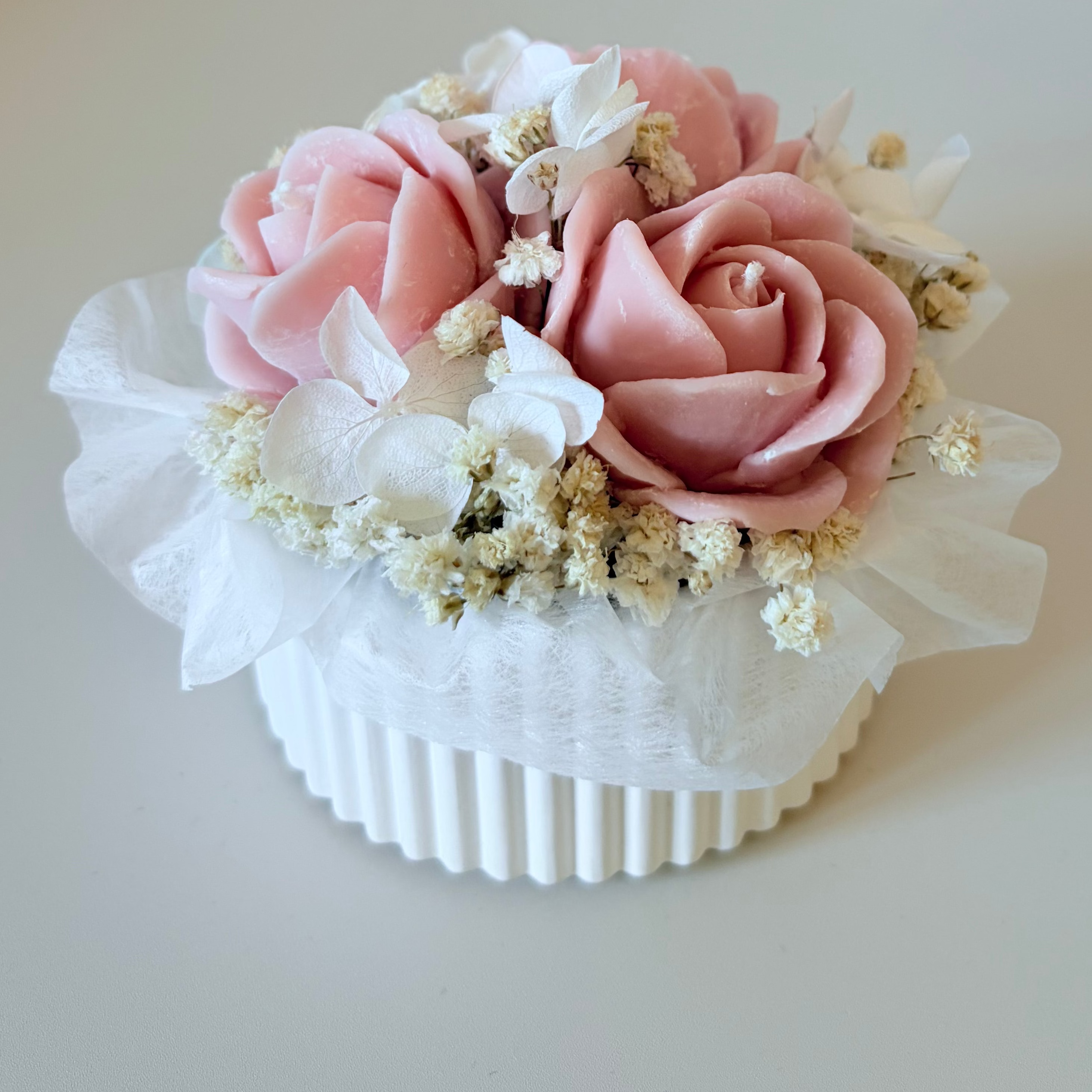 Kerzenstrauß "Minirund" 3er