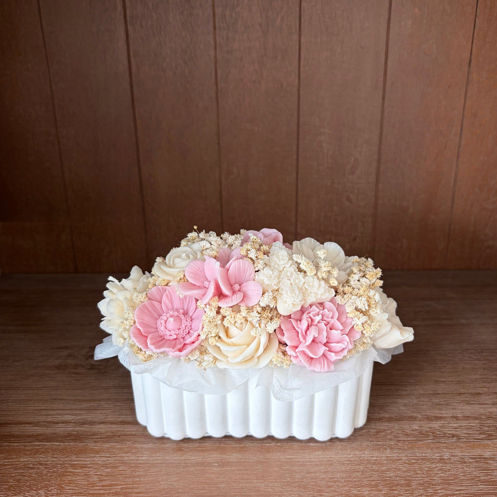 Kerzenstrauß Blütenoval