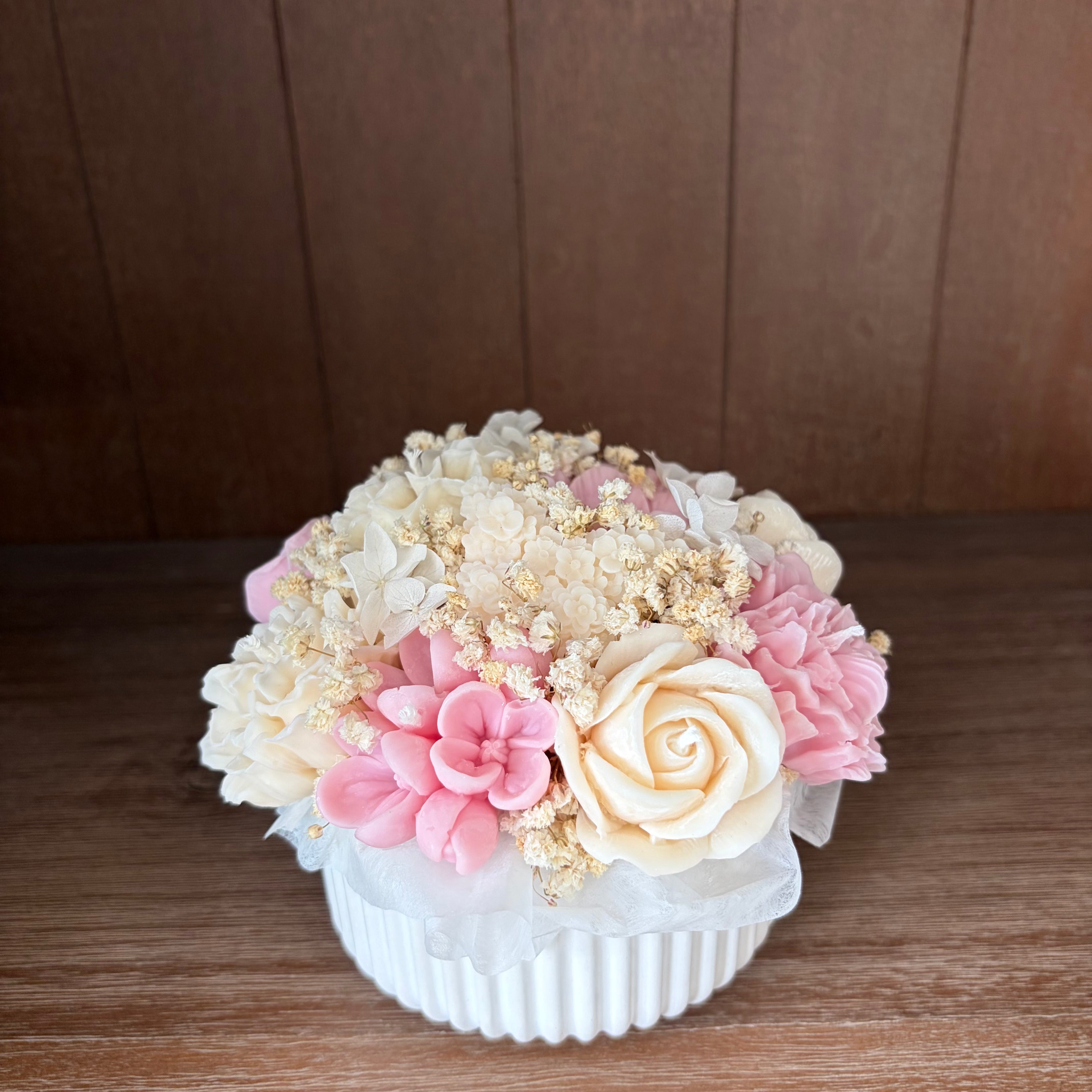 Kerzenstrauß Mittelrund