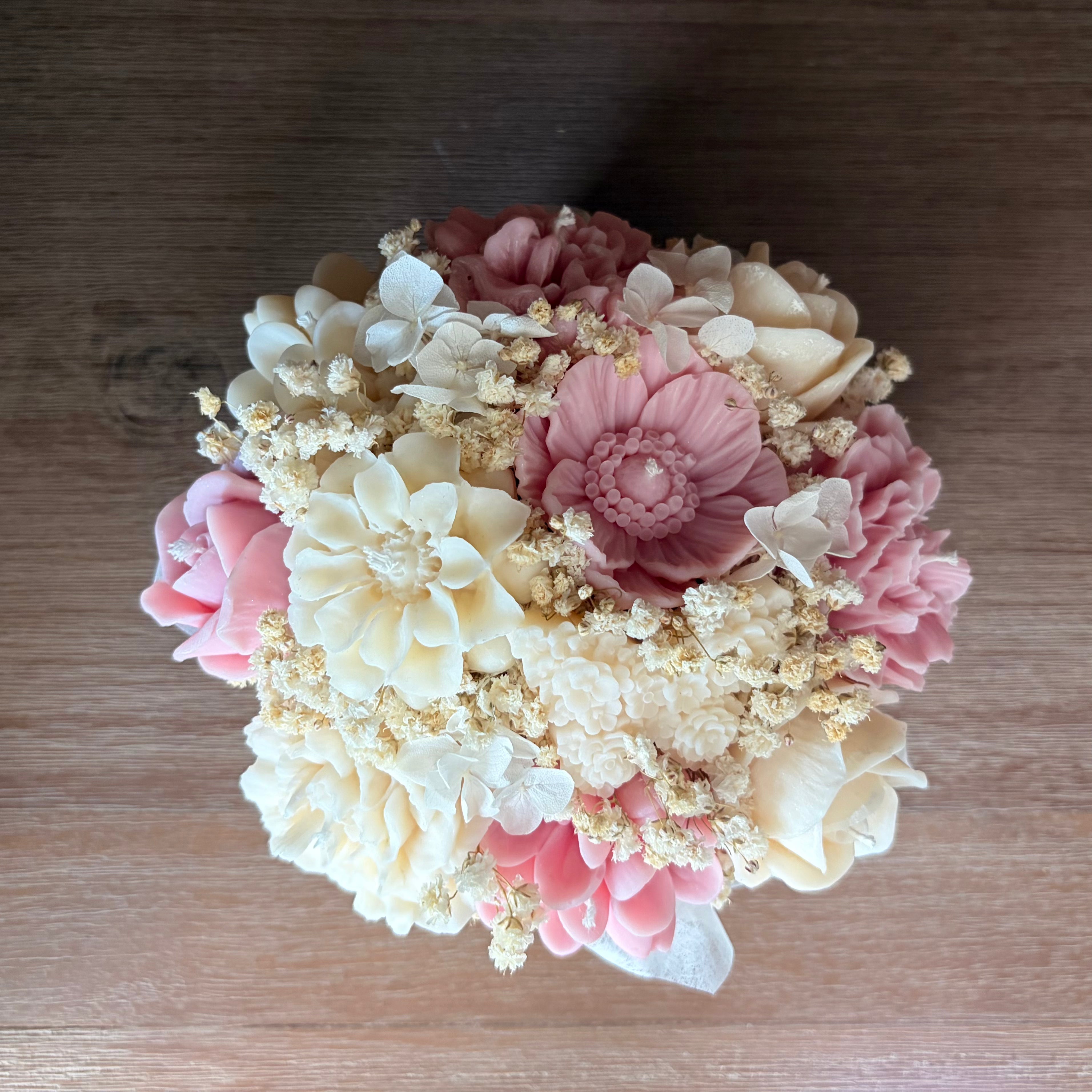 Kerzenstrauß Mittelrund