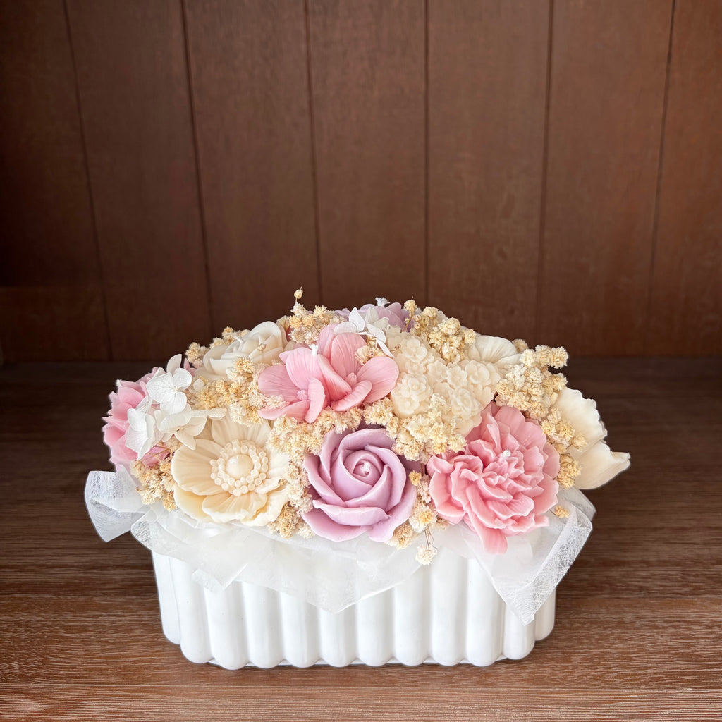 Kerzenstrauß Blütenoval