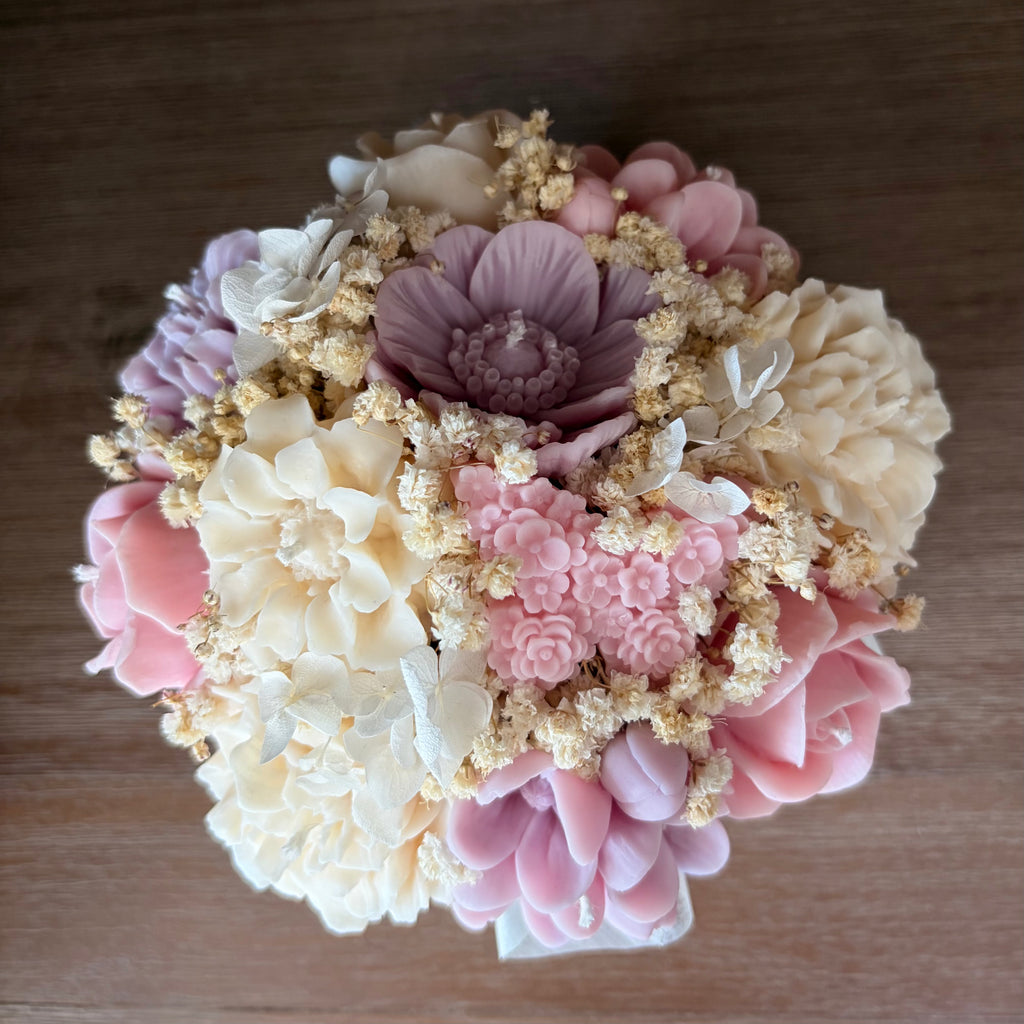 Kerzenstrauß Mittelrund